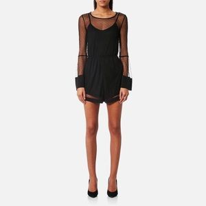 MINKPINK Women's Barroco Spotty Mesh Playsuit
